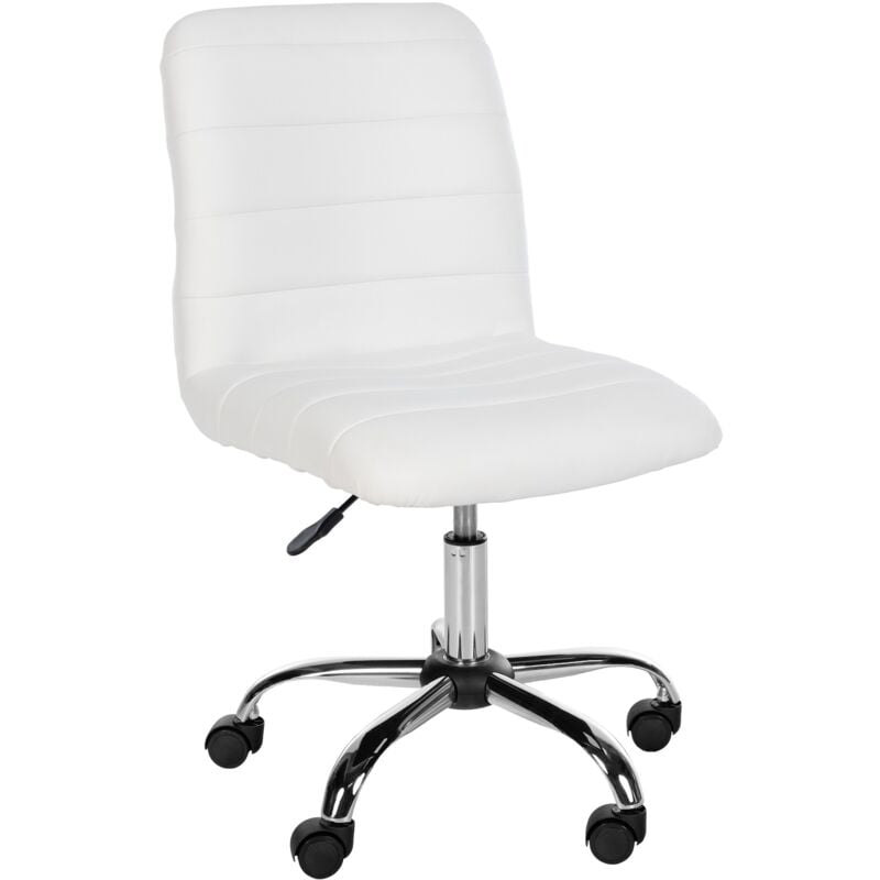 foto del prodotto clp sedia da ufficio redding in similpelle bianco
