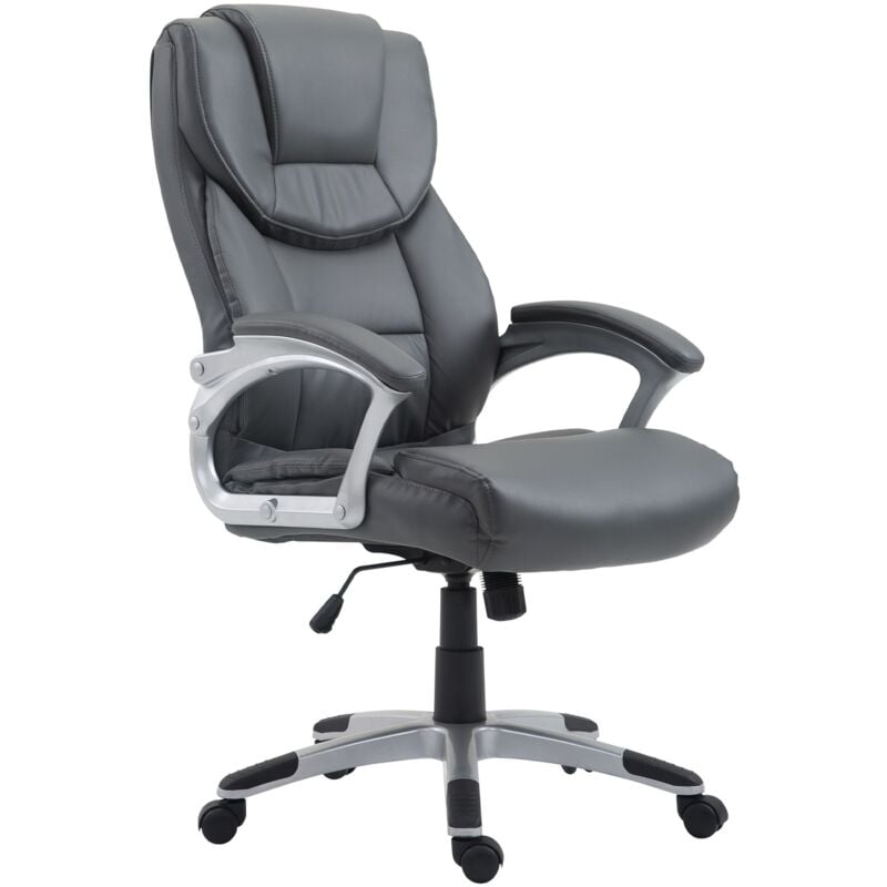 foto del prodotto clp sedia da ufficio texas v2 in similpelle grigio
