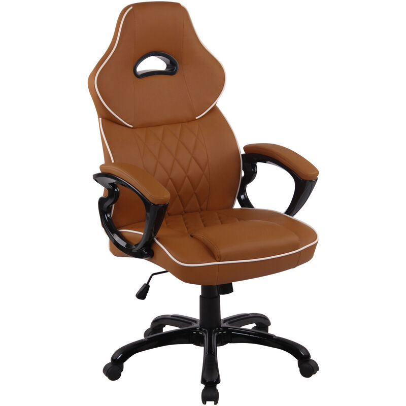 foto del prodotto clp sedia gaming big xxx in similpelle marrone chiaro