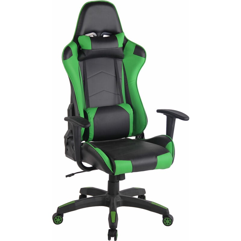 foto del prodotto clp sedia gaming miracle in similpelle nero verde