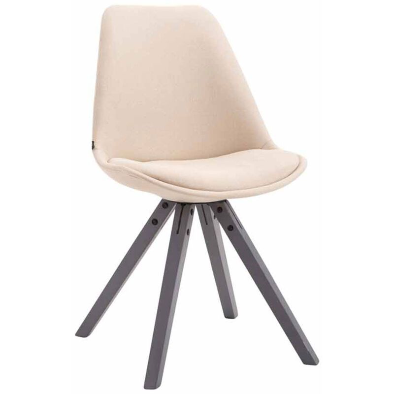 foto del prodotto clp sedia toulouse square in tessuto crema grigio