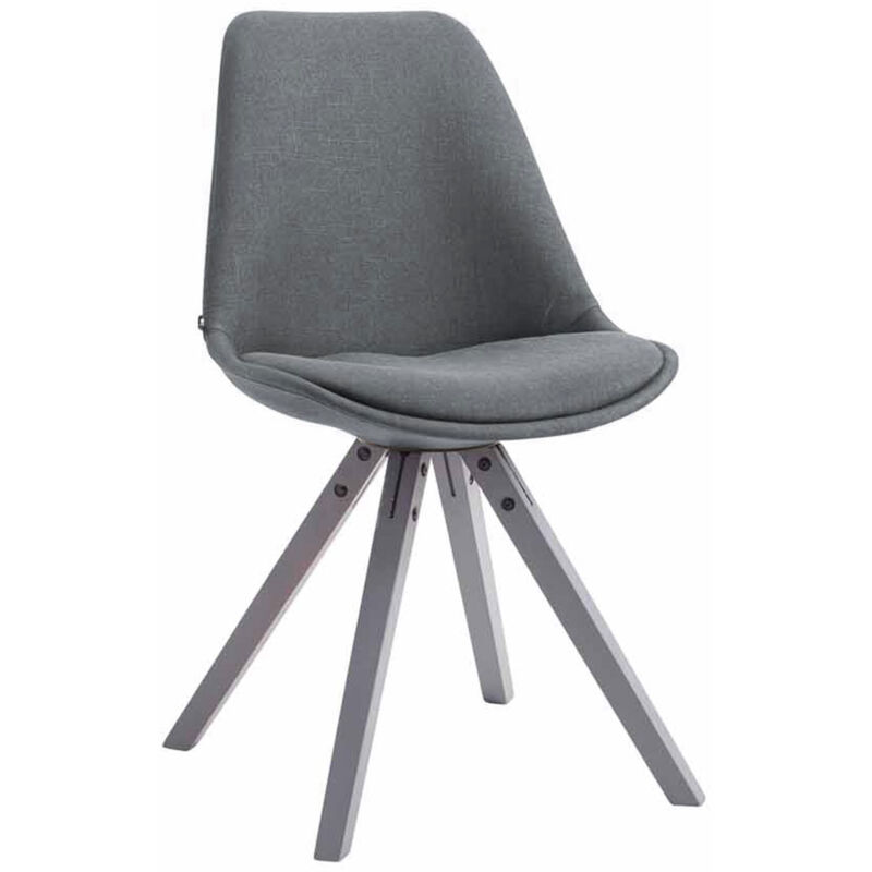 foto del prodotto clp sedia toulouse square in tessuto grigio scuro grigio