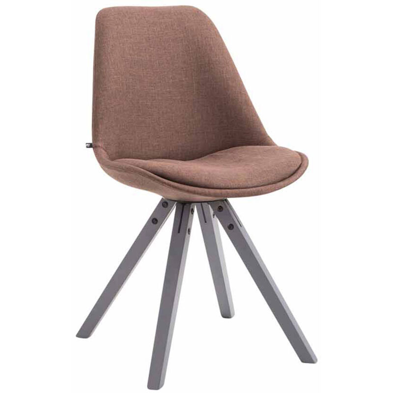 foto del prodotto clp sedia toulouse square in tessuto marrone grigio