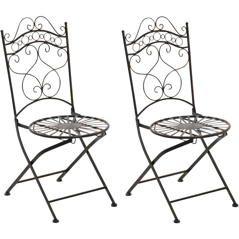 foto del prodotto clp - set di 2 sedie indra bronzo