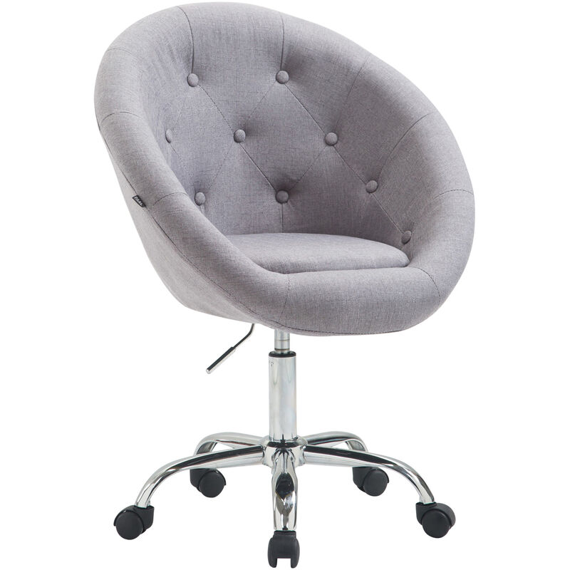 foto del prodotto clp sgabello da lavoro london v2 in tessuto grigio