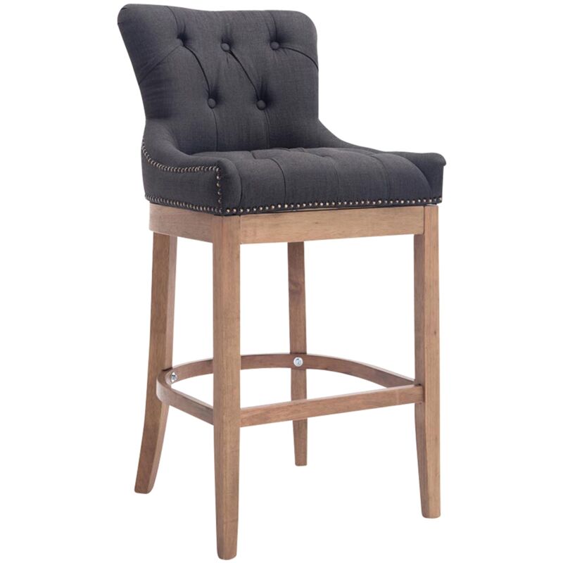 foto del prodotto clp sgabello lakewood stoffa antico chiaro grigio scuro