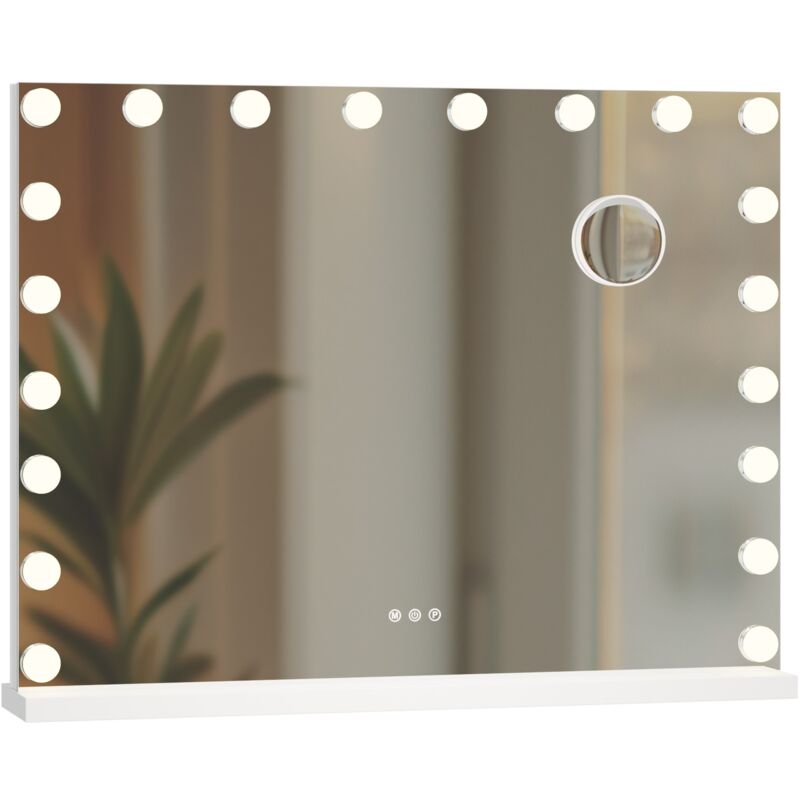 foto del prodotto clp specchio per il trucco norlina bianco senza bluetooth