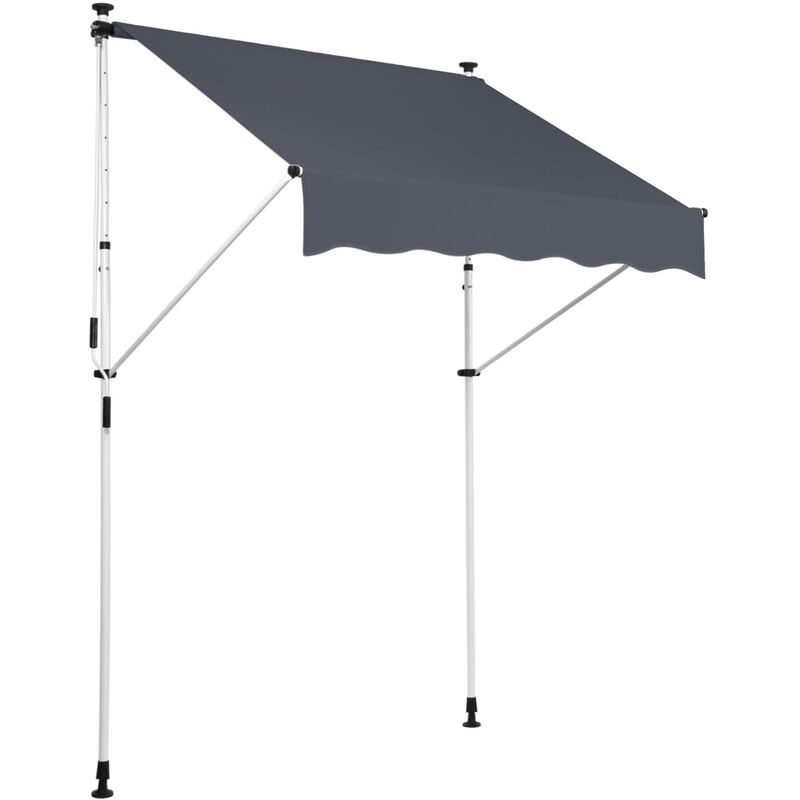 foto del prodotto clp tenda da sole westerly con morsetto 400x120 cm antracite