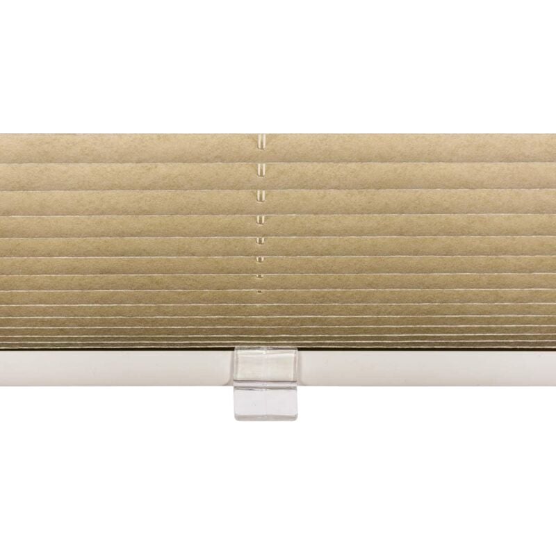 foto del prodotto clp tende plissettate facili da installare, senza trapano e versatili per la casa crema 80x150 cm