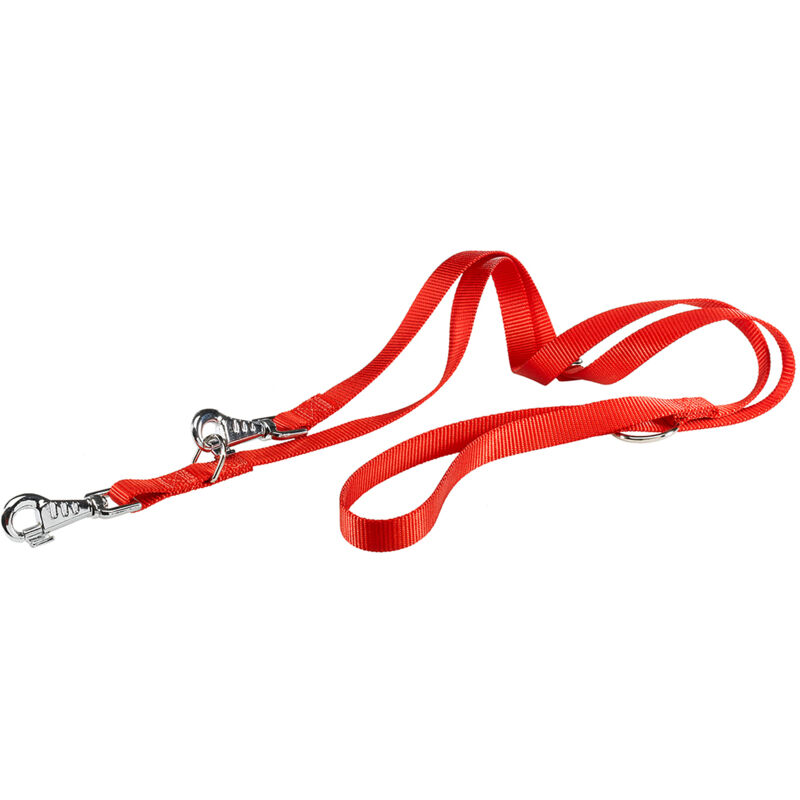 foto del prodotto club ga guinzaglio regolabile in nylon per l addestramento di cani in vari colori e misure. variante ga20 200 misure 20 mm x l 200 cm rosso