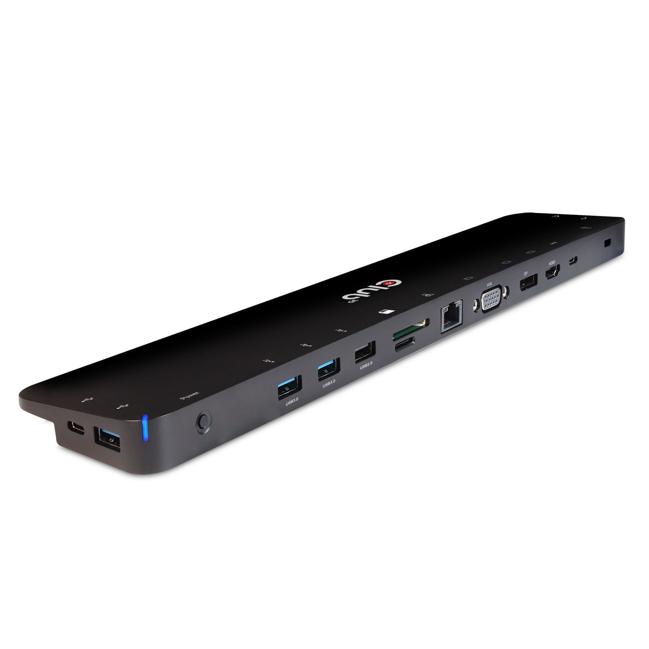 foto del prodotto club3d csv 1564w100 replicatore di porte e docking station per laptop usb 3.2 gen 1 3.1 gen 1 type c nero