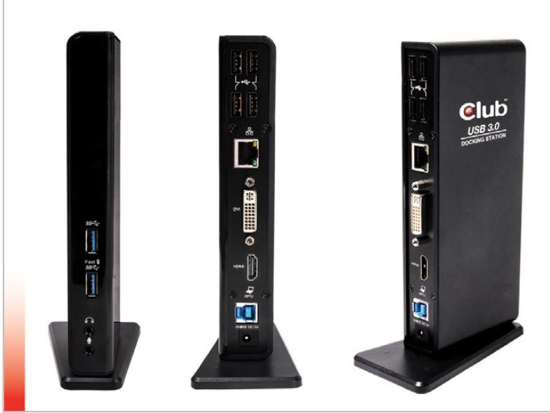 foto del prodotto club3d usb gen1 type a dual display docking station