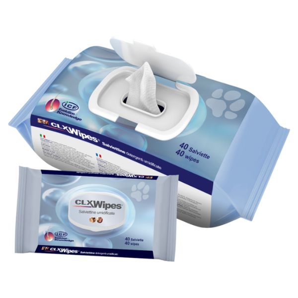 foto del prodotto clx wipes icf salviette detergenti e igienizzanti per cani e gatti 40 salviette 1 ordine scegli lo sconto bzr5 bzr20 200 punti fedelt 