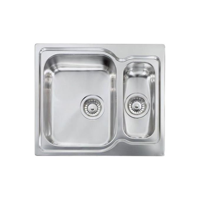foto del prodotto cm 011642scssp serie matico 3 lavello acciaio inox satinato da incasso 1 vasche vaschetta 58x50cm