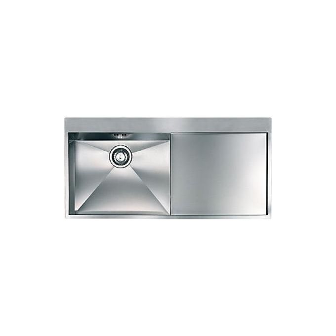 foto del prodotto cm 012961scssp serie filoquadra mix 3 lavello acciaio inox satinato da incasso slim gocciolatoio a destra 1 vasca 100x50cm