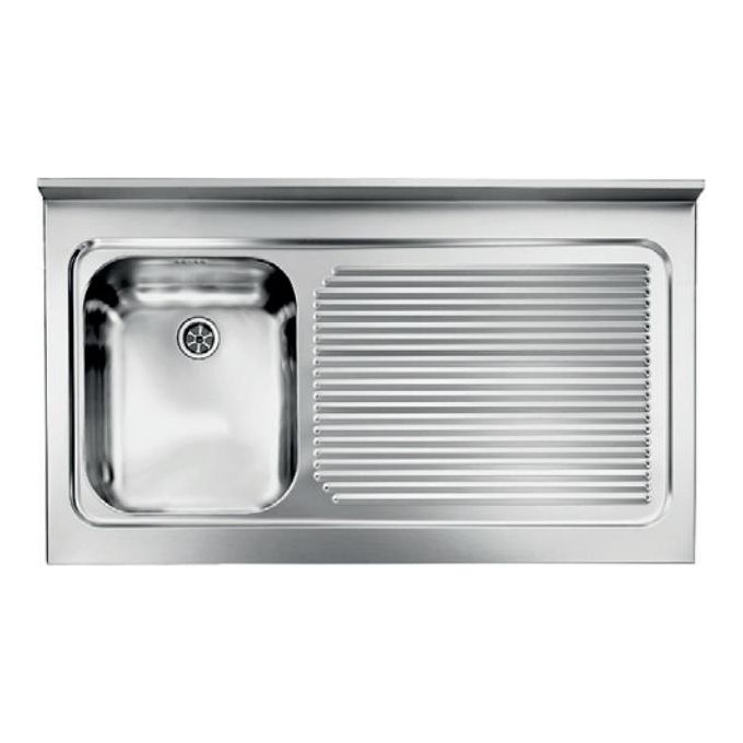 foto del prodotto cm 031135scssx serie ix rossana appoggio lavello da incasso gocciolatoio a destra 1 vasca 105x60cm