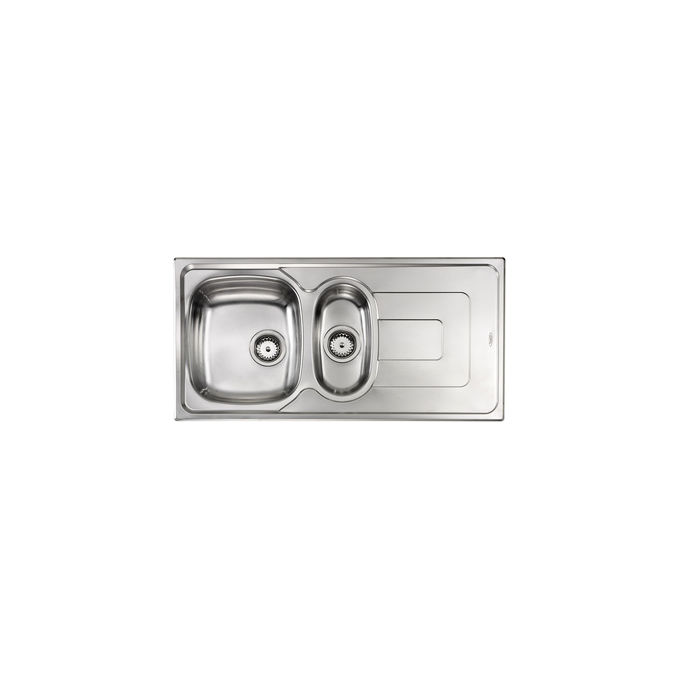 foto del prodotto cm lavello ix pizzica 3 100x50 2 vasche a sinistra