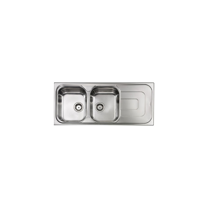 foto del prodotto cm lavello ix pizzica 3 116x50 2 vasche a sinistra