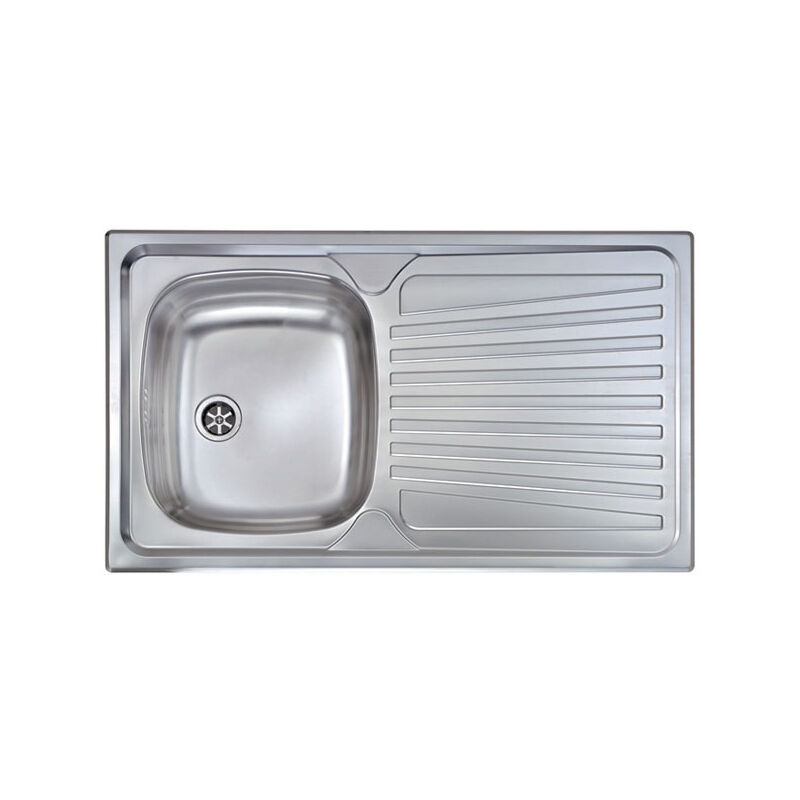 foto del prodotto cm lavello mondial 86x50 1 vasca destra gocciolatoio acciaio inox