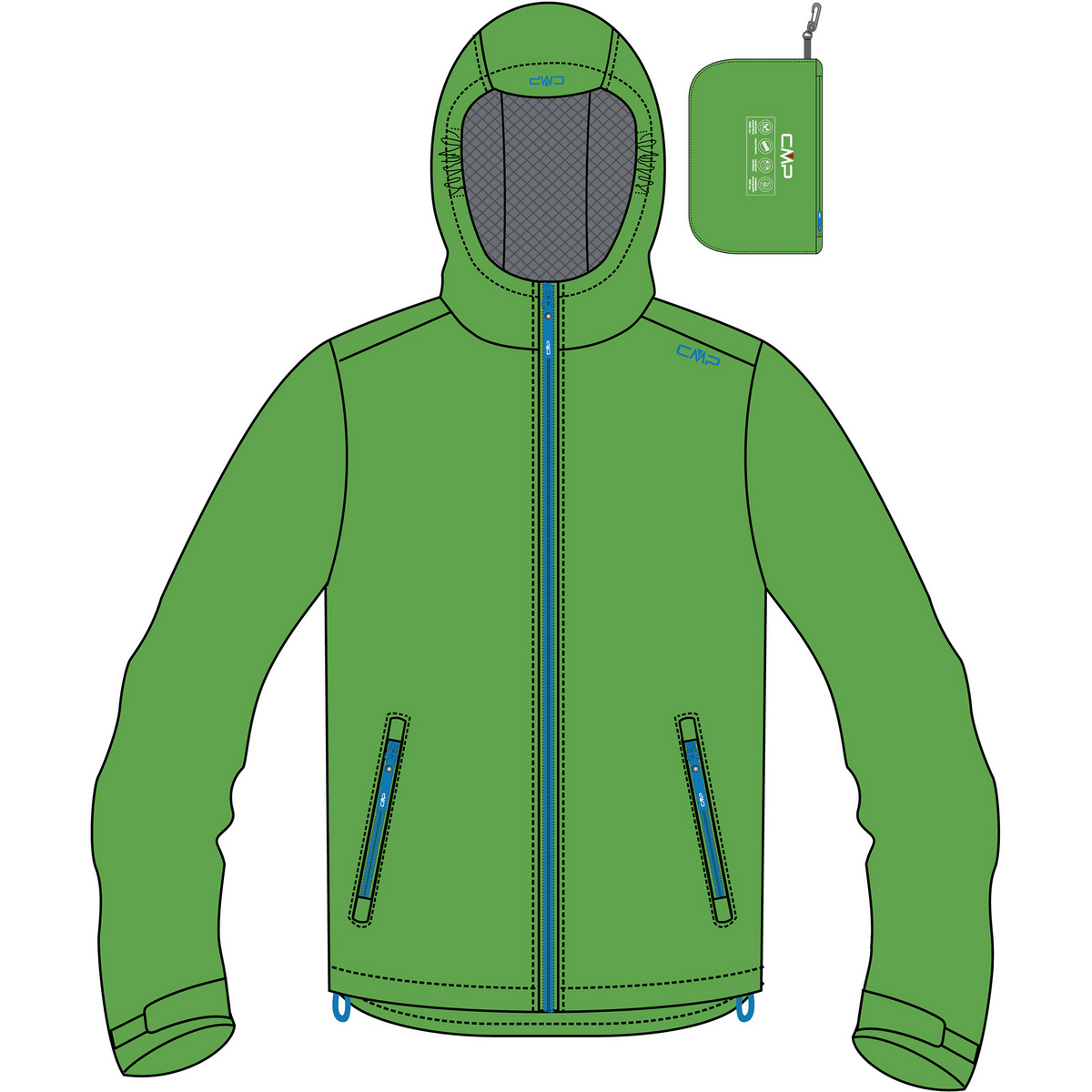 foto del prodotto cmp bambino giacca con cappuccio boys rain