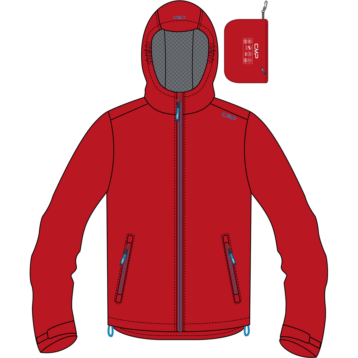 foto del prodotto cmp bambino giacca con cappuccio boys rain