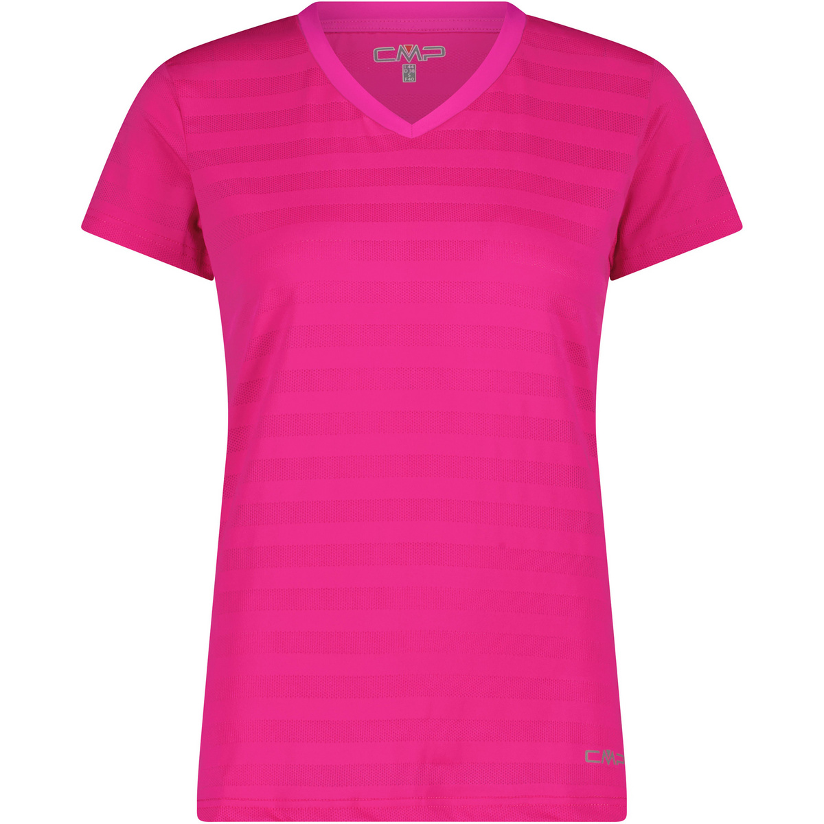 foto del prodotto cmp donna maglia a manica corta striped mesh