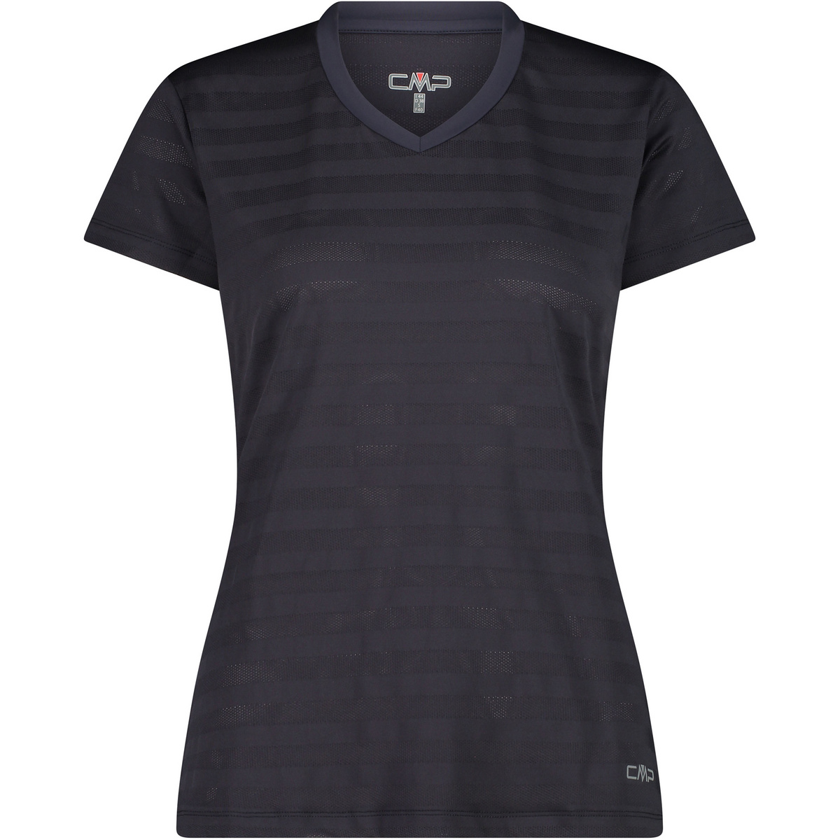 foto del prodotto cmp donna maglia a manica corta striped mesh