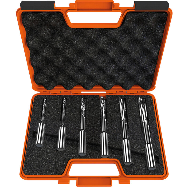foto del prodotto cmt 160.001.10 set 6 punte mortasa elicoidali hss s 13 d 6 8 10 12 14 16 sx