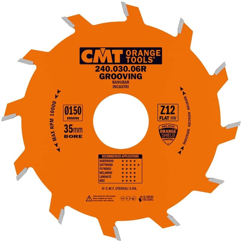 foto del prodotto cmt 240.030.06r lama circolare per incastri hw 150x3 2x35 z12 piano