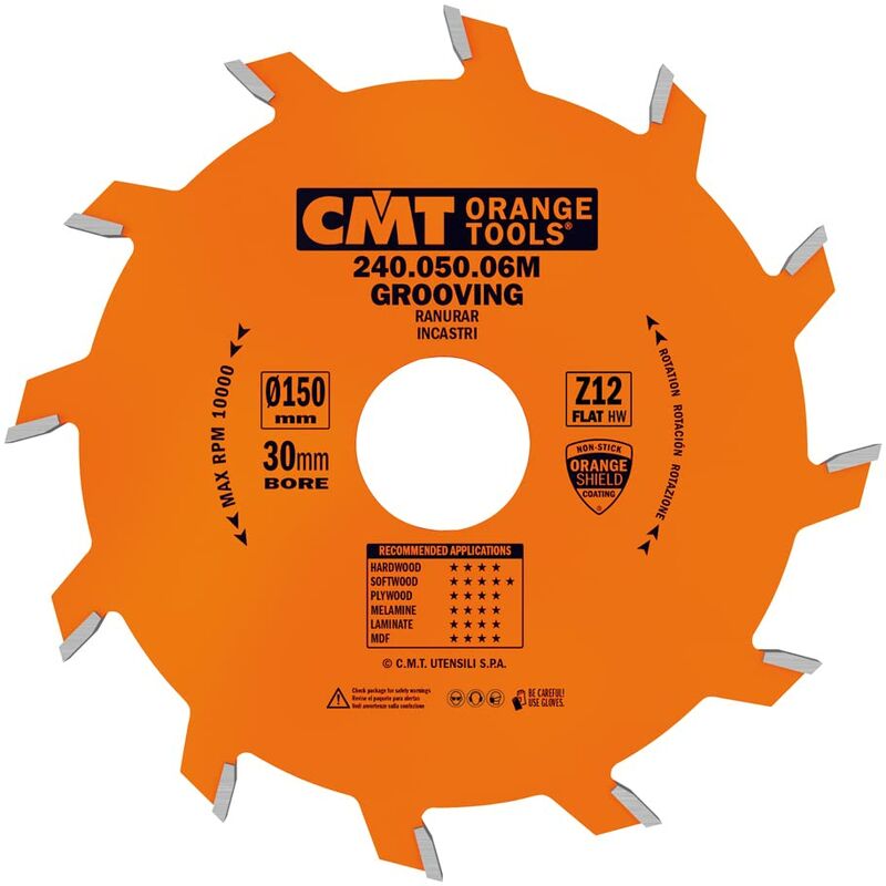 foto del prodotto cmt 240.050.06m lama circolare per incastri hw 150x5 3x30 z12 piano