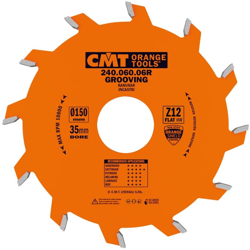 foto del prodotto cmt 240.060.06r lama circolare per incastri hw 150x6 3x35 z12 piano
