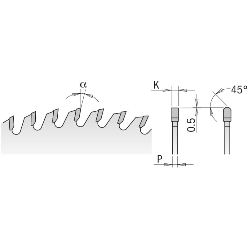foto del prodotto cmt 282.072.15w lama a dente trapezoidale hw 380x4.4 3.2x80 z72 16tcg