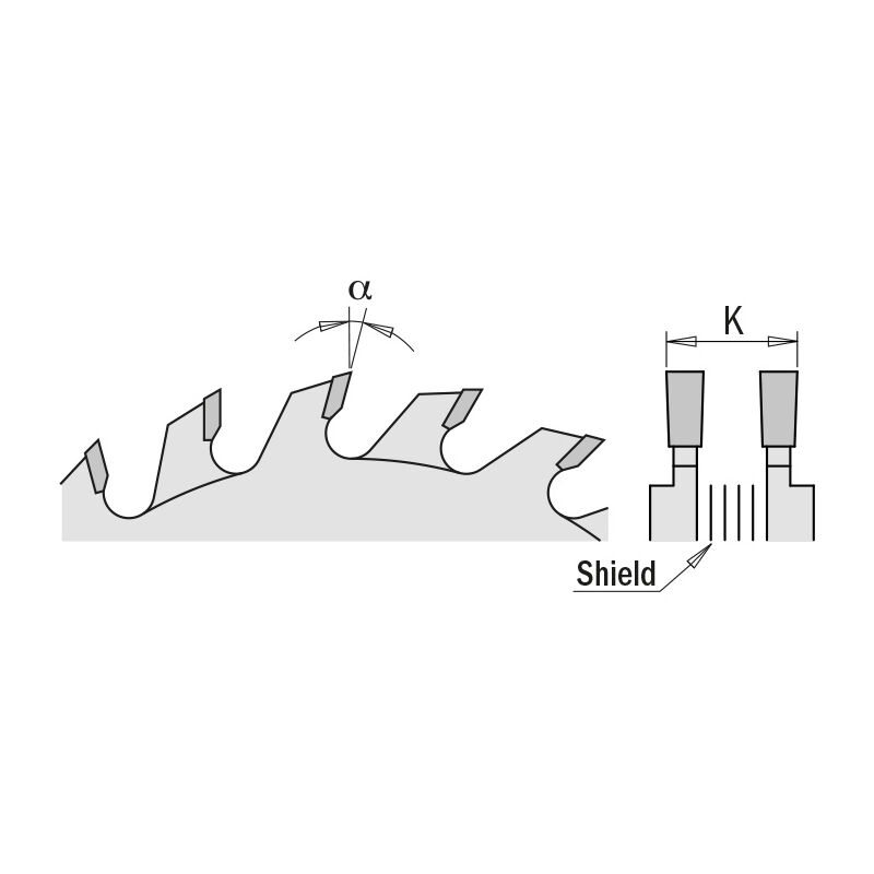 foto del prodotto cmt 289.080.20h lama incisore regolabile hw 80x2.8 3.6x20 z10 10 piano