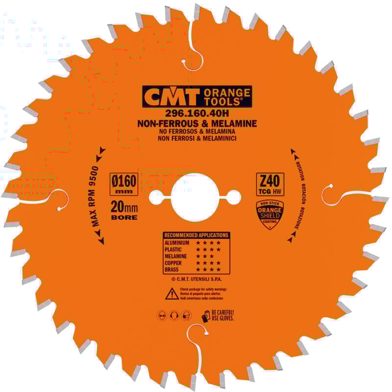 foto del prodotto cmt 296.190.64ff lama circolare per materiali non ferrosi, plastici e laminati serie industriale , metallo grigio