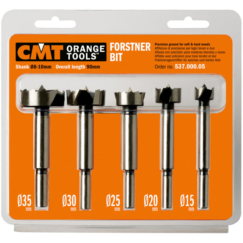 foto del prodotto cmt 537.000.05 estuche 5 brocas tipo forstner s 8 10 l 90 kss dx