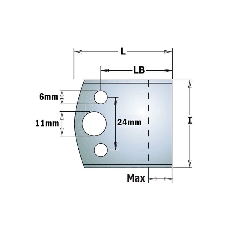 foto del prodotto cmt 690.193 coppia coltelli sp 40x4mm da profilare max 18mm 