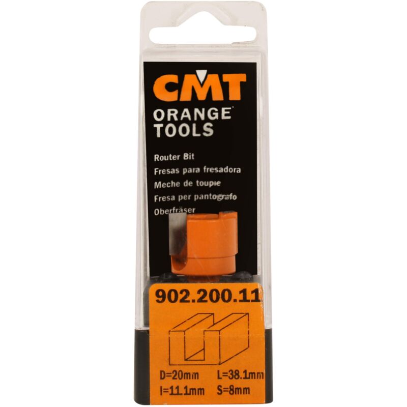 foto del prodotto cmt 702.230.11 fresa diritta per canali hw z2 s 6 d 23x11x38 dx