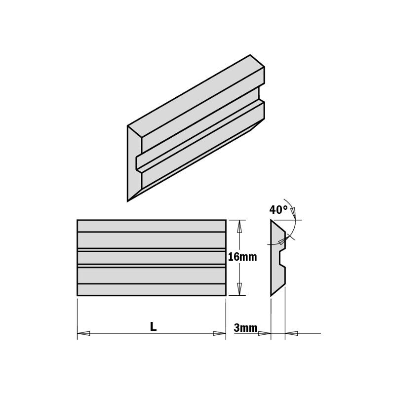 foto del prodotto cmt 795.310.16 set 2 coltelli sistema centrolock 310x16x3mm hps