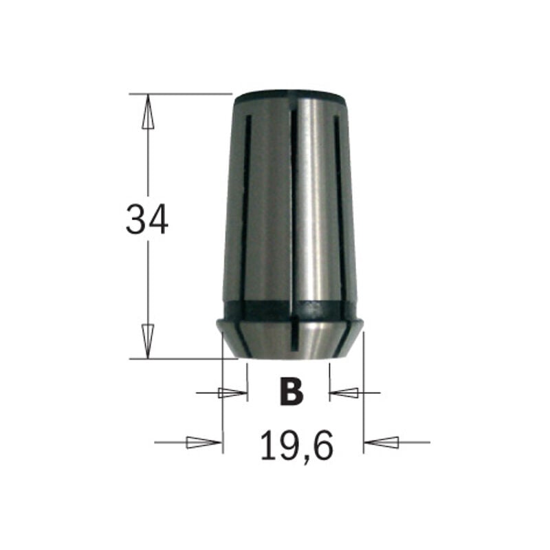 foto del prodotto cmt 796.920.00 pinza elastica per 1e 2e mm19.6x34 d 12mm
