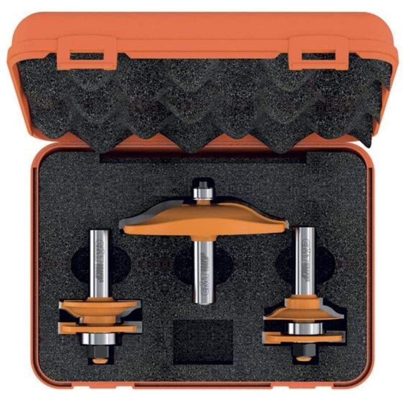 foto del prodotto cmt 900.513.11 set di 3 frese per antine, attacco s 12mm