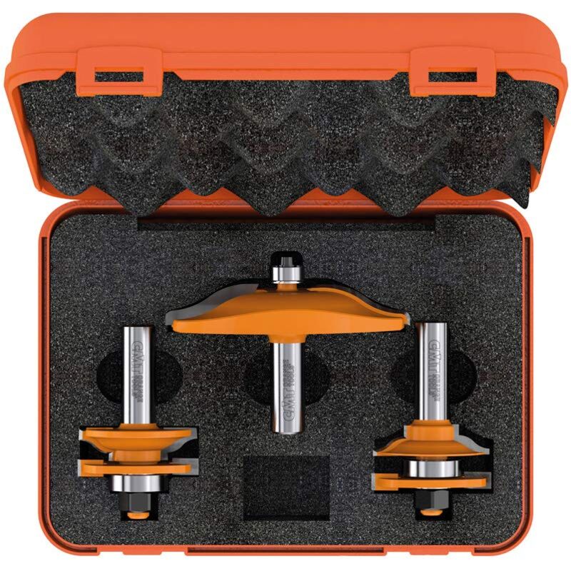 foto del prodotto cmt 900.514.11 set di 3 frese per antine, attacco s 12mm