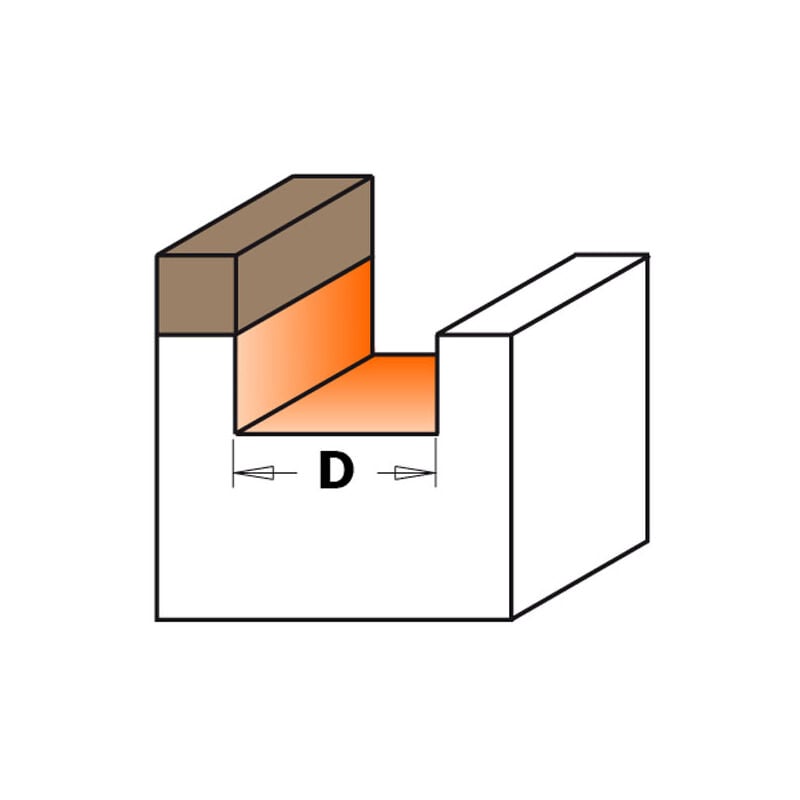 foto del prodotto cmt 901.160.11b fresa diritta per mortasare hw z2 s 8 d 16x19x54 dx c cusc