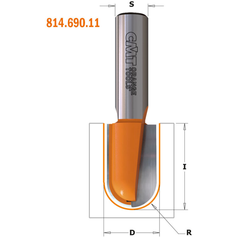immagine 0 del prodotto cmt 914.191.11 fresa raggio convesso hw s 8 d 19x25x63.5 r 9.5 dx