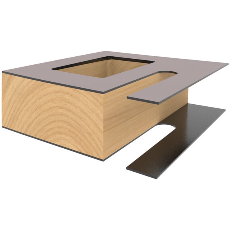 foto del prodotto cmt 916.080.11 fresa per forare e rifilare con guida in hw, grigio arancio