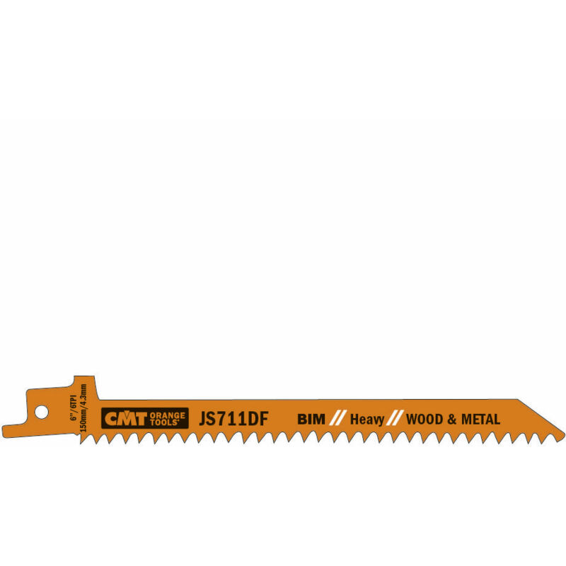 foto del prodotto cmt js711df 5 5 lame seghetto legno metal bim 150x4.3x6tpi ss milled curv