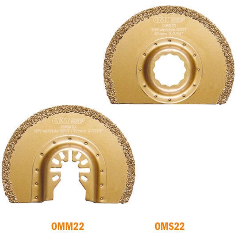 foto del prodotto cmt omm22 x1 lama a segmenti per raschiare malta abrasivi hw d 87mm s u