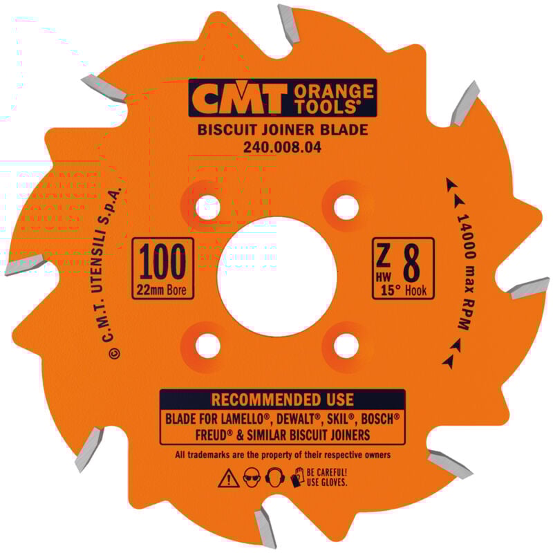 foto del prodotto cmt orange tools 240.008.04 lama circolare hw 100x3.96 3.0x22 4 z8 atb