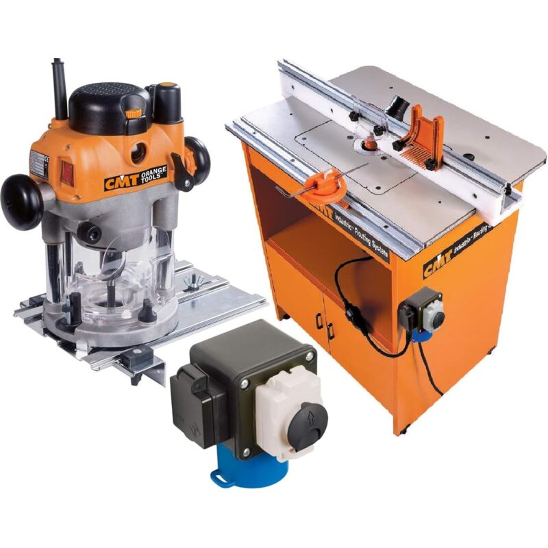 foto del prodotto cmt tavolo industriale professional 999.500.01 fresatrice elettrica 7e 2400 w controller di sicurezza 999.100.11
