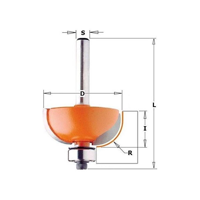 foto del prodotto cmt utensili fresa widia g6 convessa mm 38,1