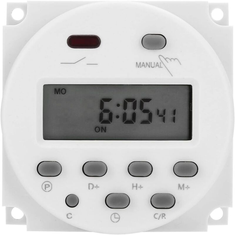 foto del prodotto cn101a dc 12v 16a mini digital lcd power timer settimanale programmabile rel interruttore controllo microcomputer digitale interruttore timer di